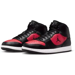 NIKE Jordan Access Court Mid Sneaker Herren 006 - black/black-gym red-white 44