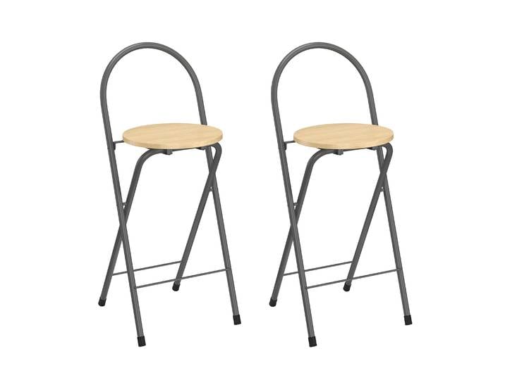Barhocker JETT 2er Set beige/silber