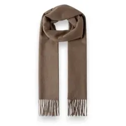 Hackett London für Herren. HM0400108 Solid Patch Cash Schal braun (OSFA), Lässig, Klassisch, Cachemir
