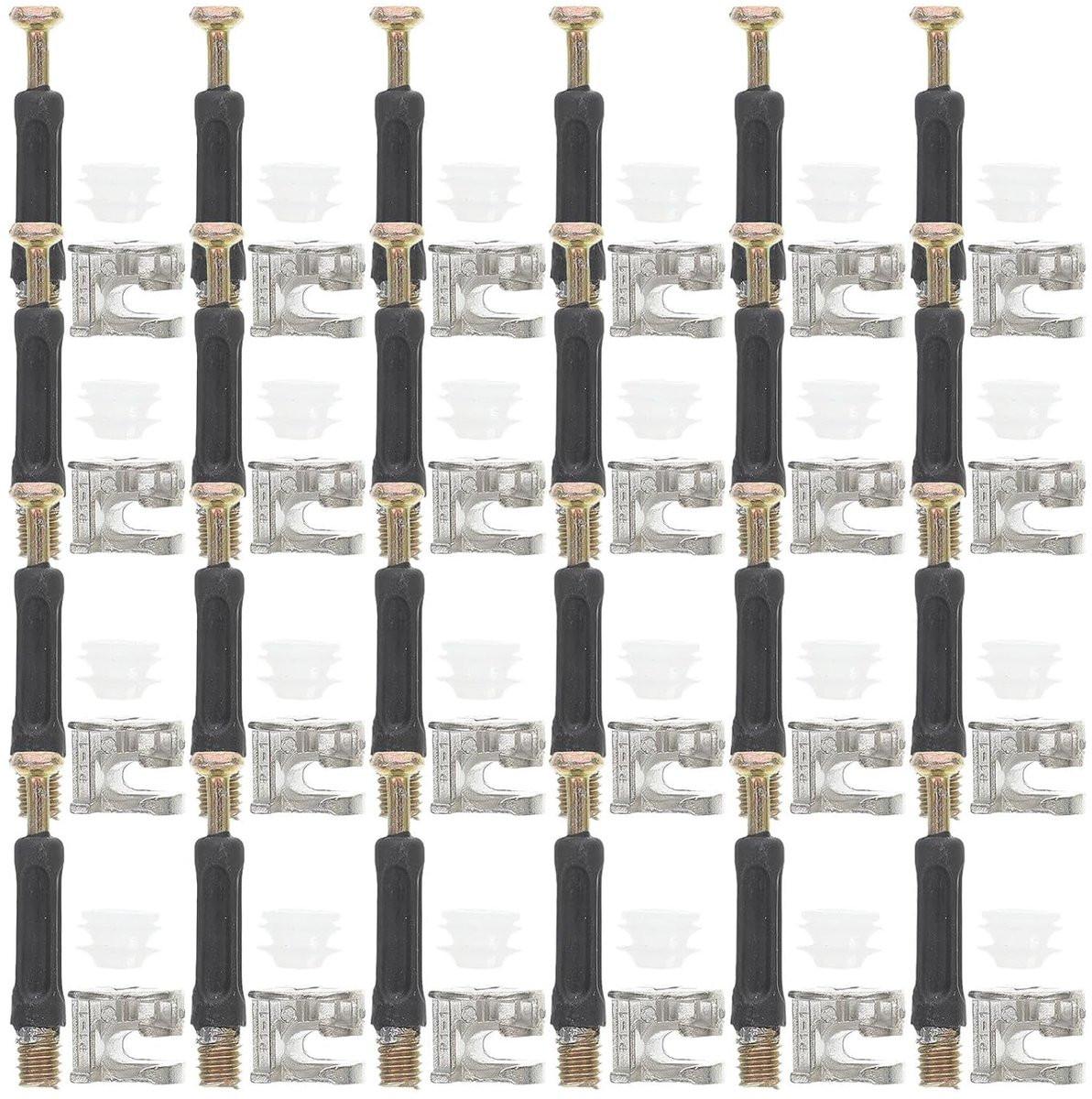 Meubelverbinders Set met 30 sets kast connectoren in diverse kleuren voor verbeterde stabiliteit bij het monteren van meubels