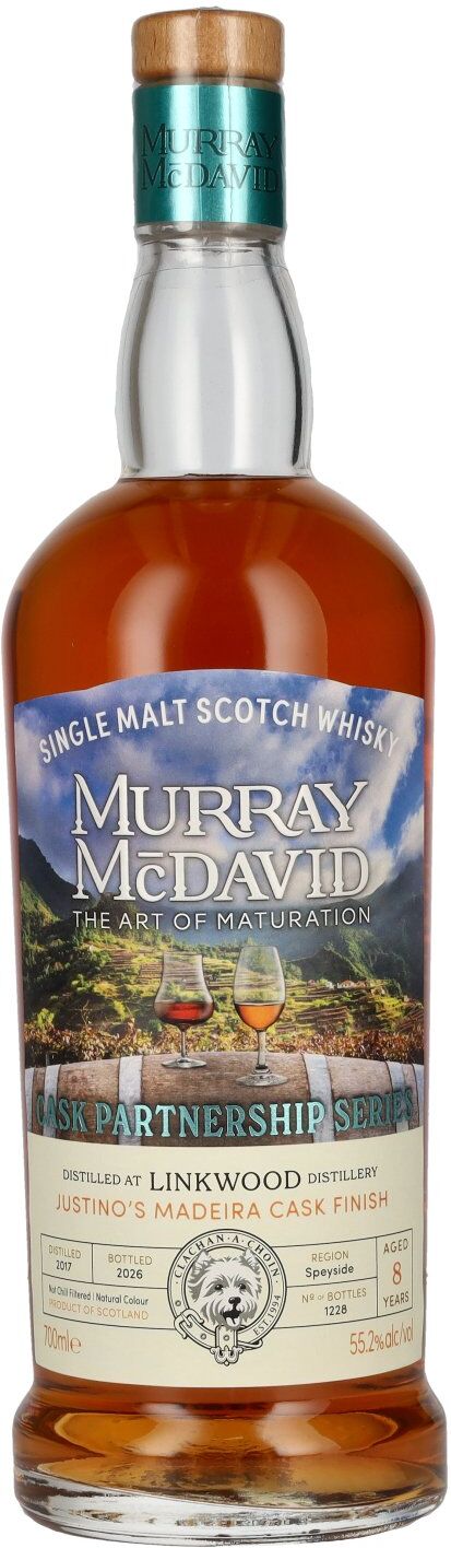 Murray McDavid Whisky Murray McDavid PARTNERSHIP SERIES 8 Years Old LINKWOOD Justino's Madeira Cask 2017 55,2% Vol. 0,7l