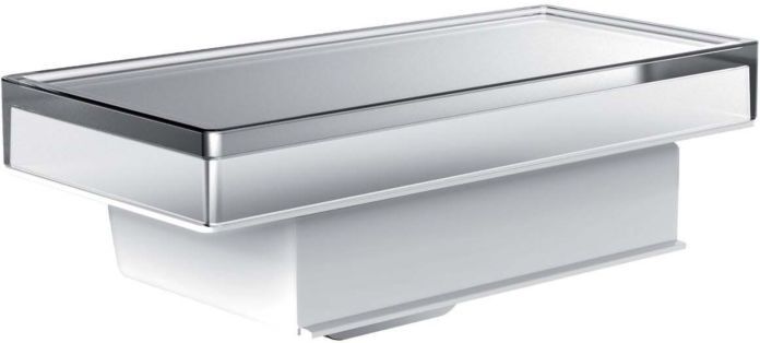 Emco Liaison Glashalter für Reling 182100004 Glas satiniert, Einhandbedienung