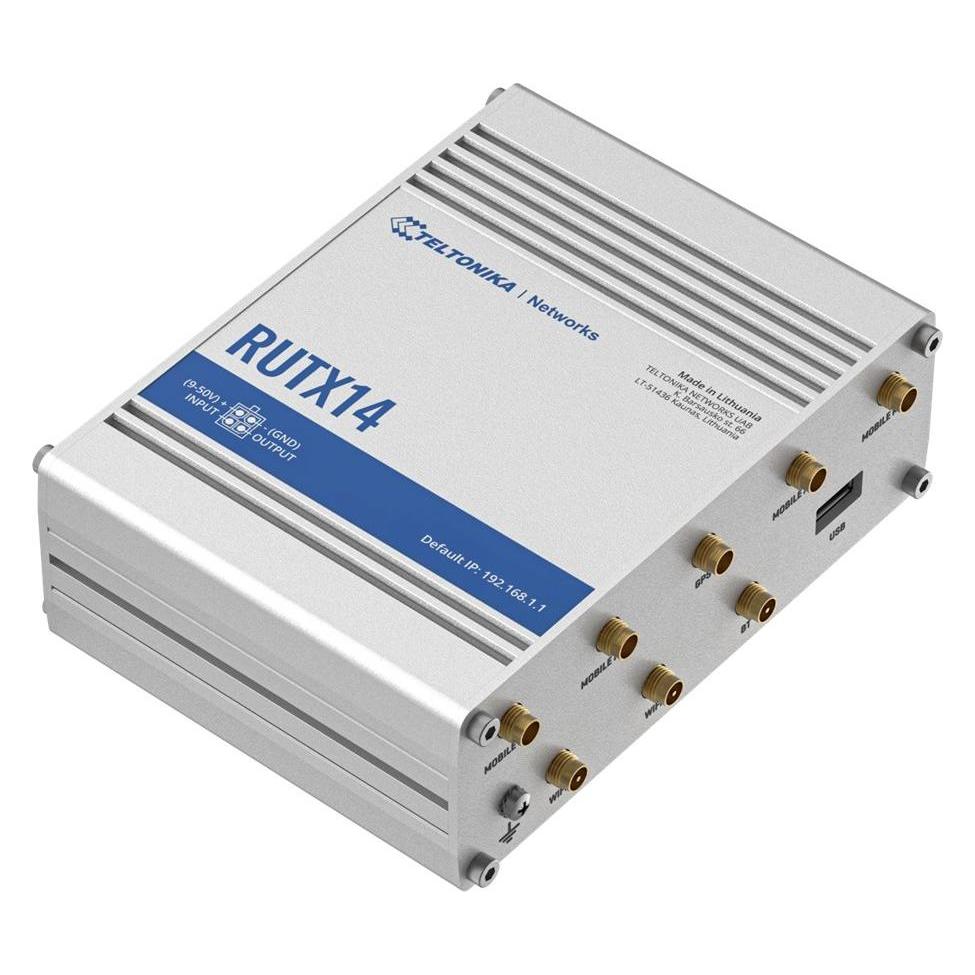 Teltonika RUTX14 - Wireless Router - WWAN - 5-Port-Switch - GigE, 802.11ac Wave 2 - 802.11a/b/g/n/a (RUTX14000000)