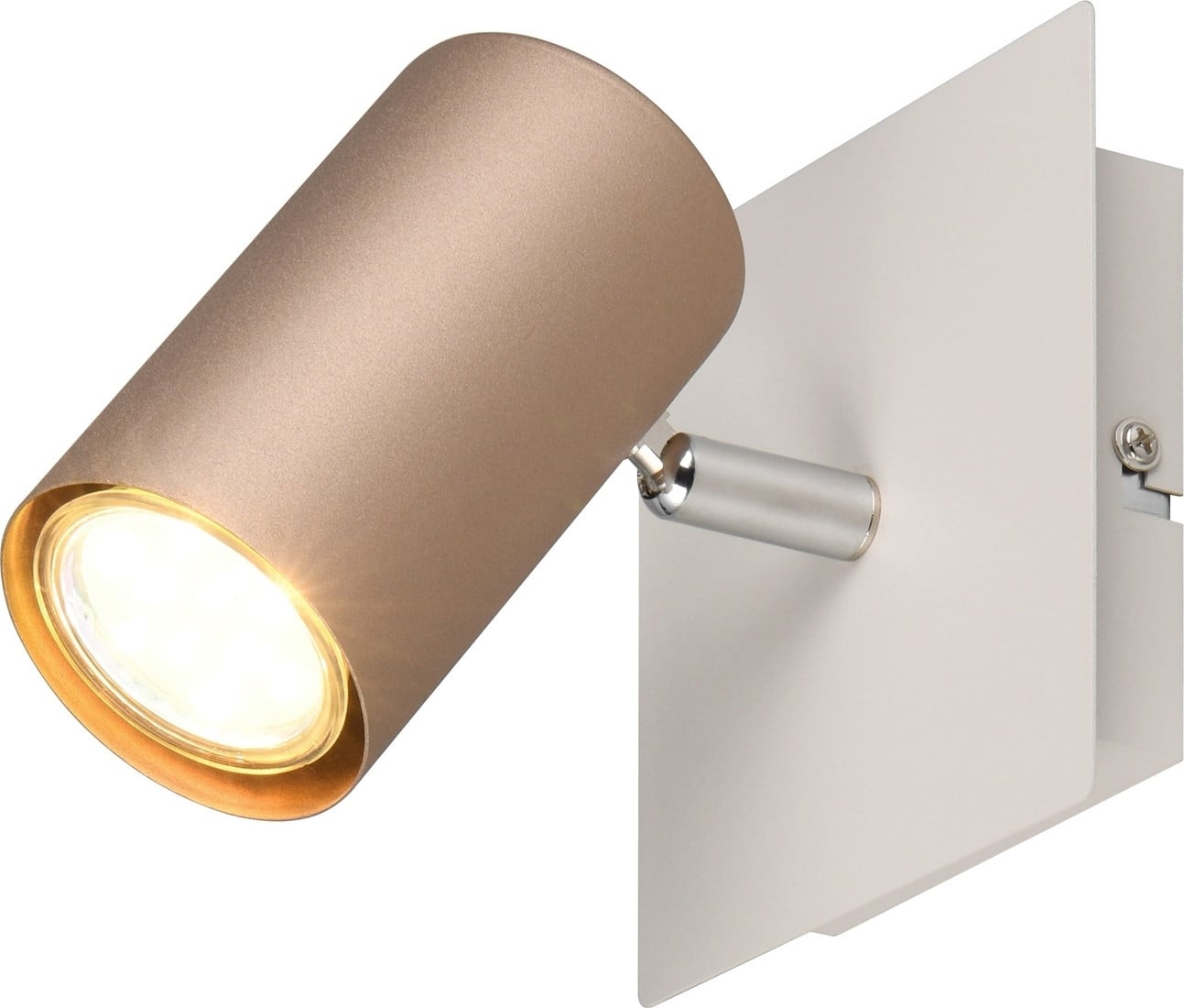 Trio Marley wandspot metaal koffie/warm grijs