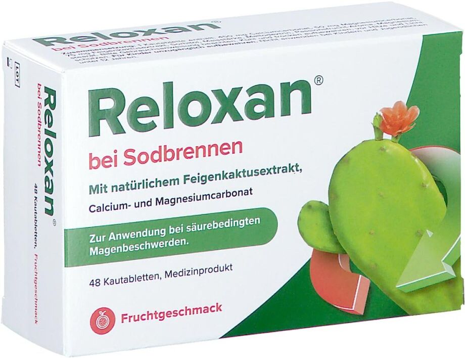 Reloxan Passionsfrucht Kautabletten bei Sodbrennen 48stk