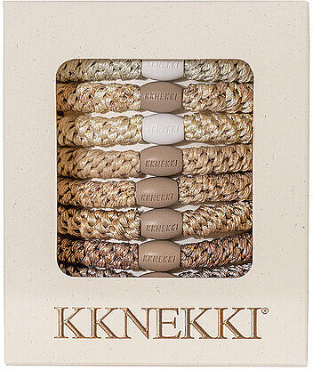 KKNEKKI Haargummi 8er Pkg. NUDE EDITION beige W