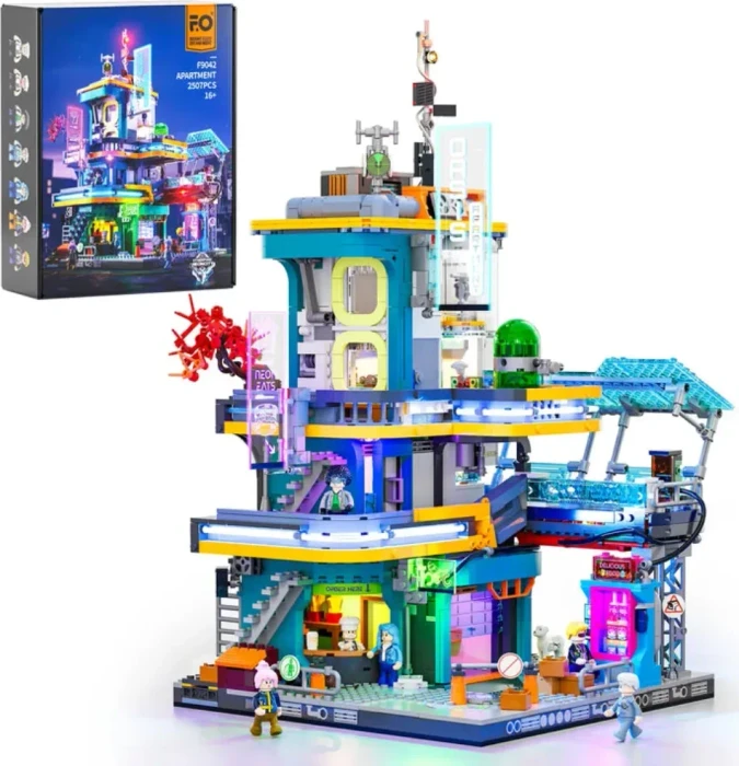 Lumibricks Cyberpunk Neoncity Apartment