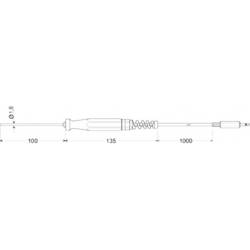 Greisinger GTF 175/1.6 Tauchfühler kalibriert (ISO) -70 bis 200 °C Fühler-Typ Pt1000 601805-ISO