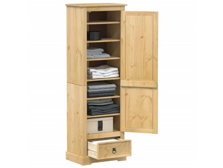 SALE 2026  Garde-robe Brun - Garde-robe Corona 55x38x170cm - bois de pin massif PRO295607791