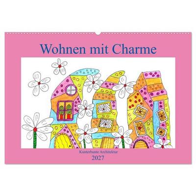 Wohnen mit Charme (Wandkalender 2027 DIN A2 quer), CALVENDO Monatskalender