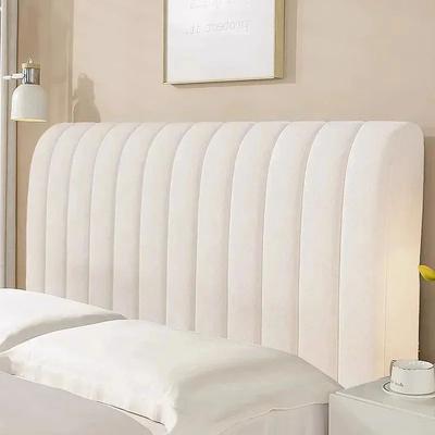 Uplift Treasures Luxury Velvet All Inclusive Headboard Cover cream 59.06 27.56 9.84 In
