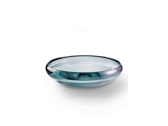 Fynch-Hatton Dekoschale Nuru, Pastellblau, Glas, rund, 9 cm, nachhaltig, Dekoration, Dekoschalen
