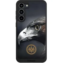 Nivocase Handyhülle für Samsung Galaxy S23+ Hülle NIVOpure Case Schwarz Adler Eintracht Frankfurt (Samsung Galaxy S23+), Smartphone Hülle, Schwarz