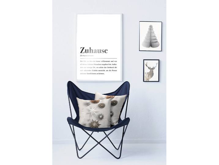 Coussin X-Mas Glam type D Beige/Beige 48 x 48cm Tissu mélangé