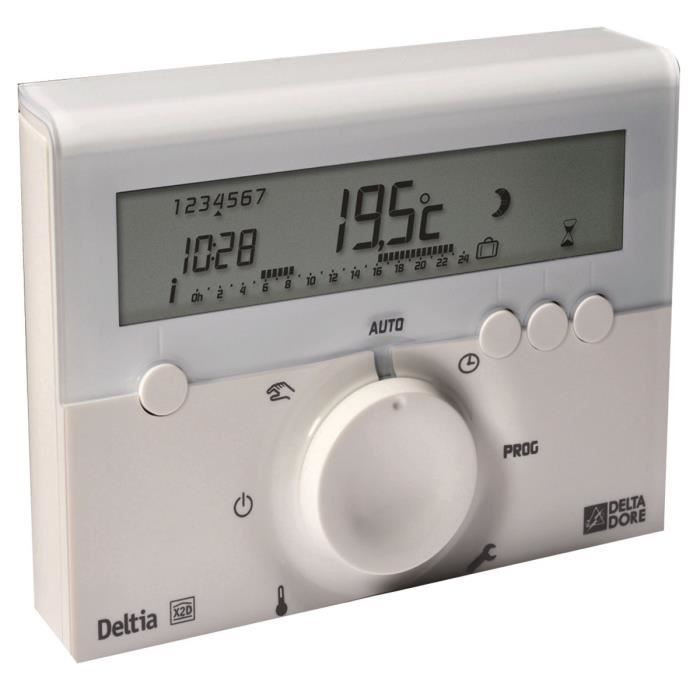 Delta Dore Deltia 8.00 bedrade programmeur voor warmtepompketels of elektrische radiatoren