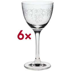 Rona Cocktailglas Nick & Nora 04LACE Classic Cocktails 160 ml ungeeicht 6 Stück transparent, 15 cm