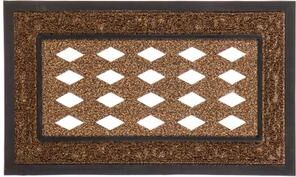 Evergreen Brown Scroll Sassafras Rubber Mat Tray Frame