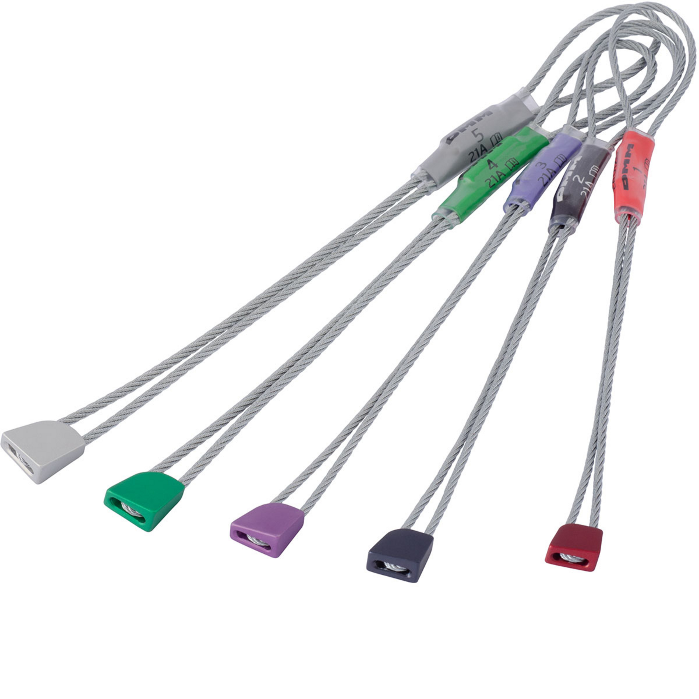 DMM Peenut Set Klemmkeile weiss Größe 1-5 Alpinklettern
