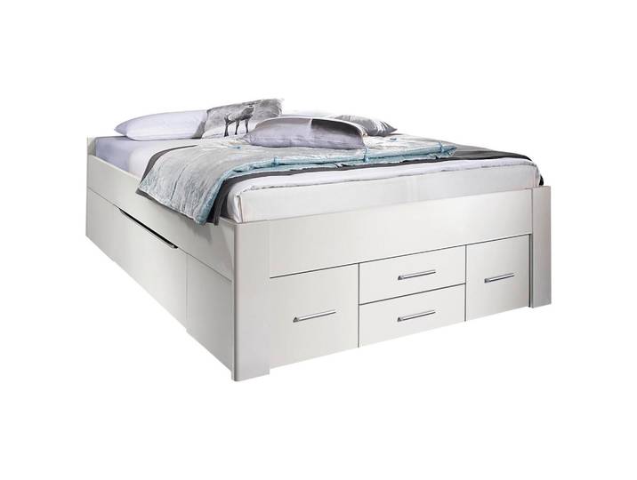 Rauch Möbel Stauraumbett Rauch Scala, Weiß, 6 Schublade(n) Schubladen, 140x200 cm, Blauer Engel, Goldenes M, BQ - Bündnis für Qualität, Made in Germany, Schlafzimmer, Betten, Stauraumbetten