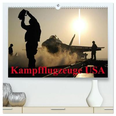 Kampfflugzeuge USA (hochwertiger Premium Wandkalender 2027 DIN A2 quer), Kunstdruck in Hochglanz