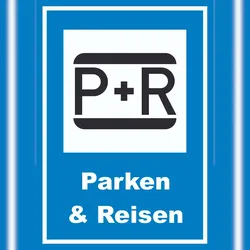 HB-Druck Parken und Reisen Schild A1 Rückseite selbstklebend