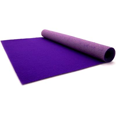 Läufer "PODIUM, Made in Belgium", lila, B:200cm H:2,6mm L:2.800cm, Polypropylen (PP), PRIMAFLOR-IDEEN IN TEXTIL, Teppiche, Läufer, Breite 200 cm, Nadelfilz, Uni-Farben, ideal für Veranstaltungen