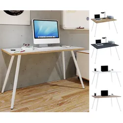 VCM Schreibtisch Computertisch Bürotisch Skandanivischer Retro Look Salia 138x80 cm