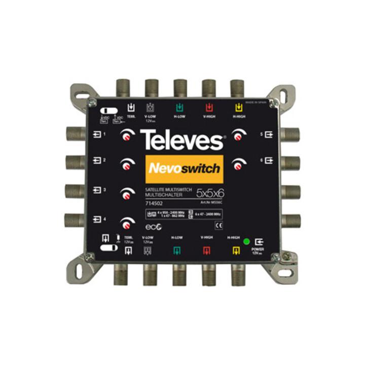 Televes Multischalter 5 in 6 Guß NEVO recpower kask. MS56C (714502)