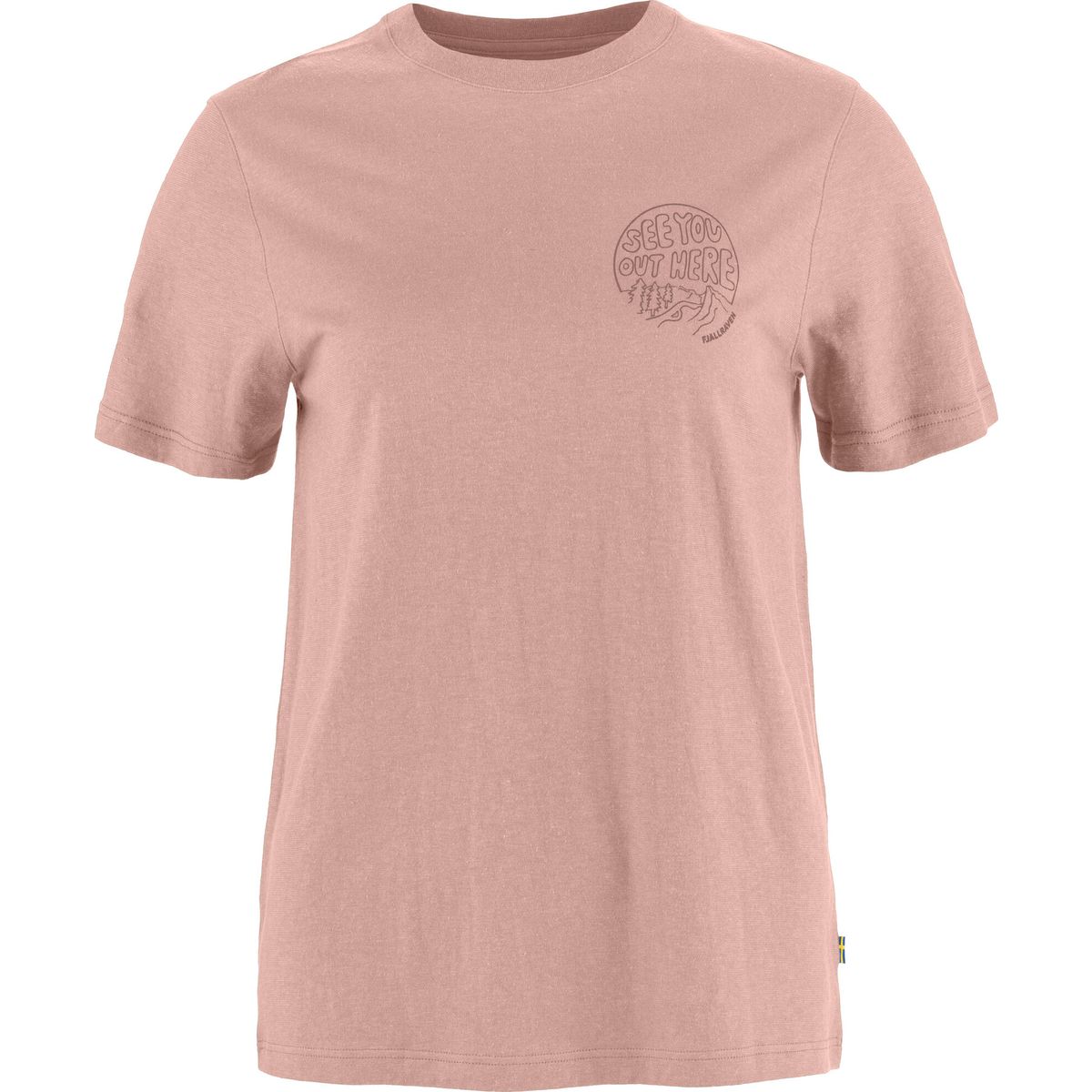 Fjällräven Hemp Blend Out Here T-shirt W chalk rose (302) L F14600215-302-L