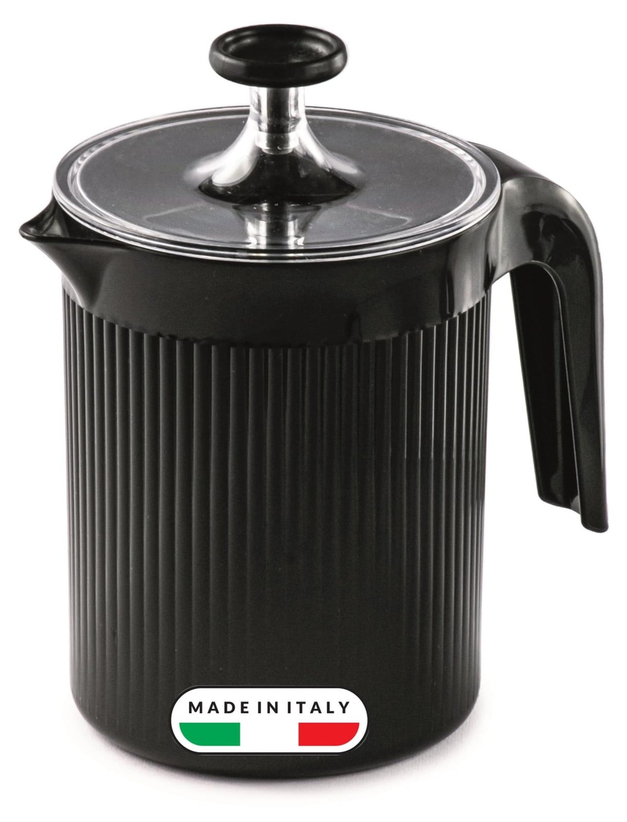 Selius Handmatige Melkopschuimer, 0,5 l, zwart