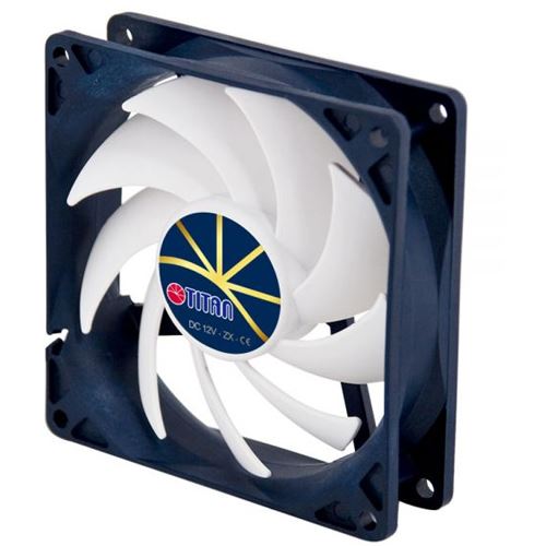 Titan TFD-9225H12ZP/KE(RB) 92x92x25mm 2700 U/min 10-25 dB(A) schwarz/weiß