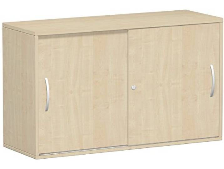 Gera Möbel Schranksystem Flex Anstell-Schiebetürenschrank, Holzdekor, ahorn/ahorn, 120 x 42.5 x 72 cm