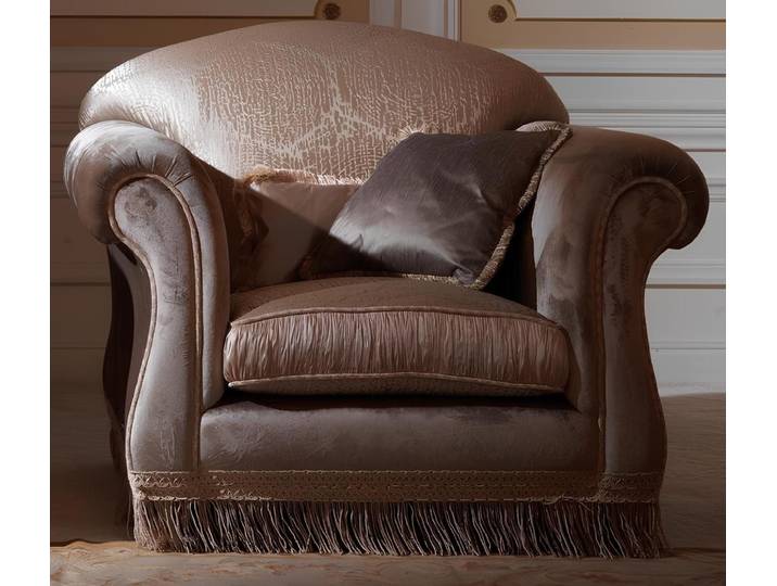 JVmoebel Sessel Luxus Einsitzer Thron aus Echtholz im italienischen Landhausstil (Sessel), Made in Europa
