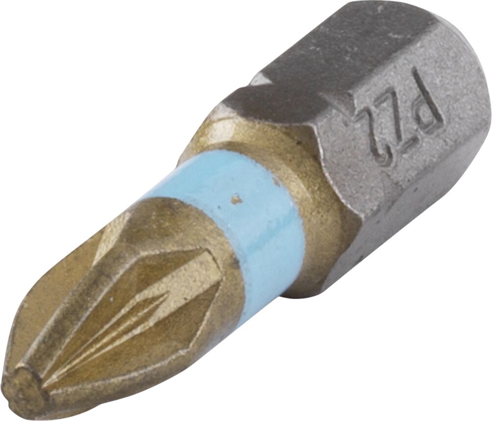 wolfcraft Torsion TiN-Bits, Pozidriv-Antrieb (PZ2), 2-er Pack