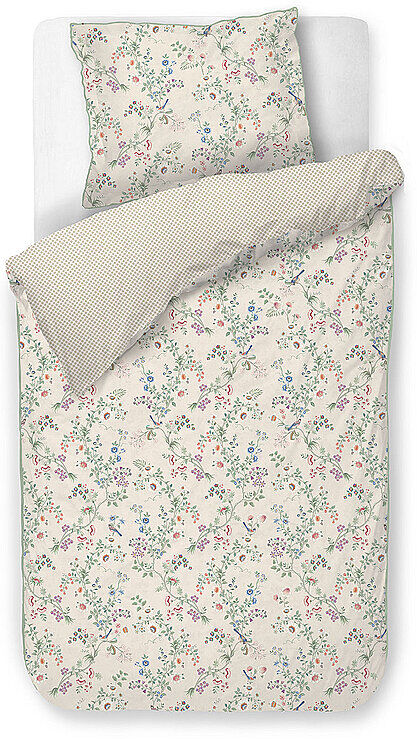 PIP STUDIO Perkal Bettwäsche LOTUS LULLABY 70x90cm/140x200cm Creme  weiss EG