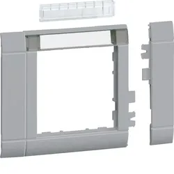 tehalit Rahmenblende modular 55 x 55 mm mit Beschriftungsfeld, lack alu