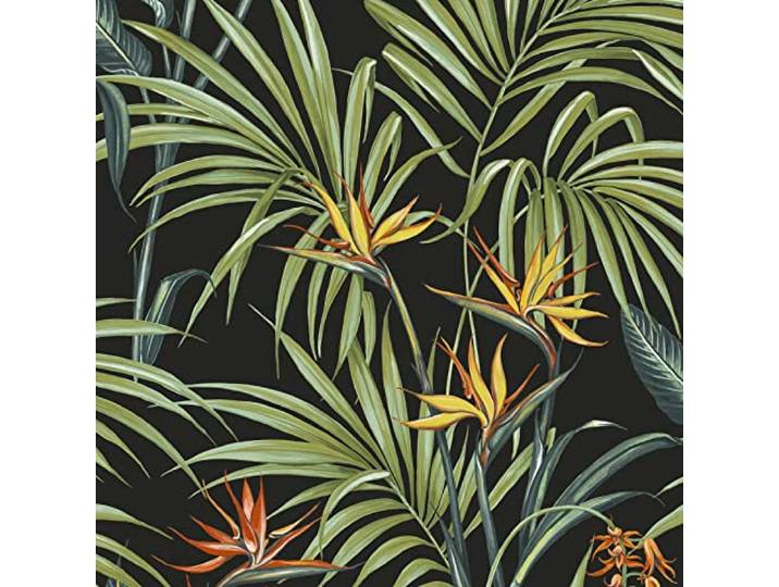 Papier peint intissé tropical Strelizia 1005x52cm Multicolore