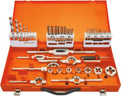 Gewindeschneidzeug-Set Projahn, in Metallmagazin, 44 tlg., HSS DIN 352