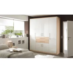 Boegner Kleiderschrank DeLuxe 203 x 227 cm Dekor Weiß