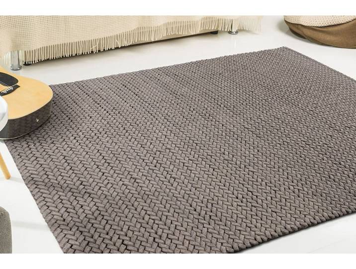 Teppich PADIRO Robbie 125 , braun, B:120cm H:21mm L:170cm, Wolle, Teppiche, Teppich