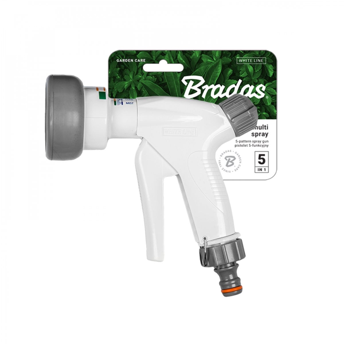 Bradas WHITE LINE Verstelbare Spuit - Tuinspuit met Verschillende Sproeipatronen en Waterregelaar