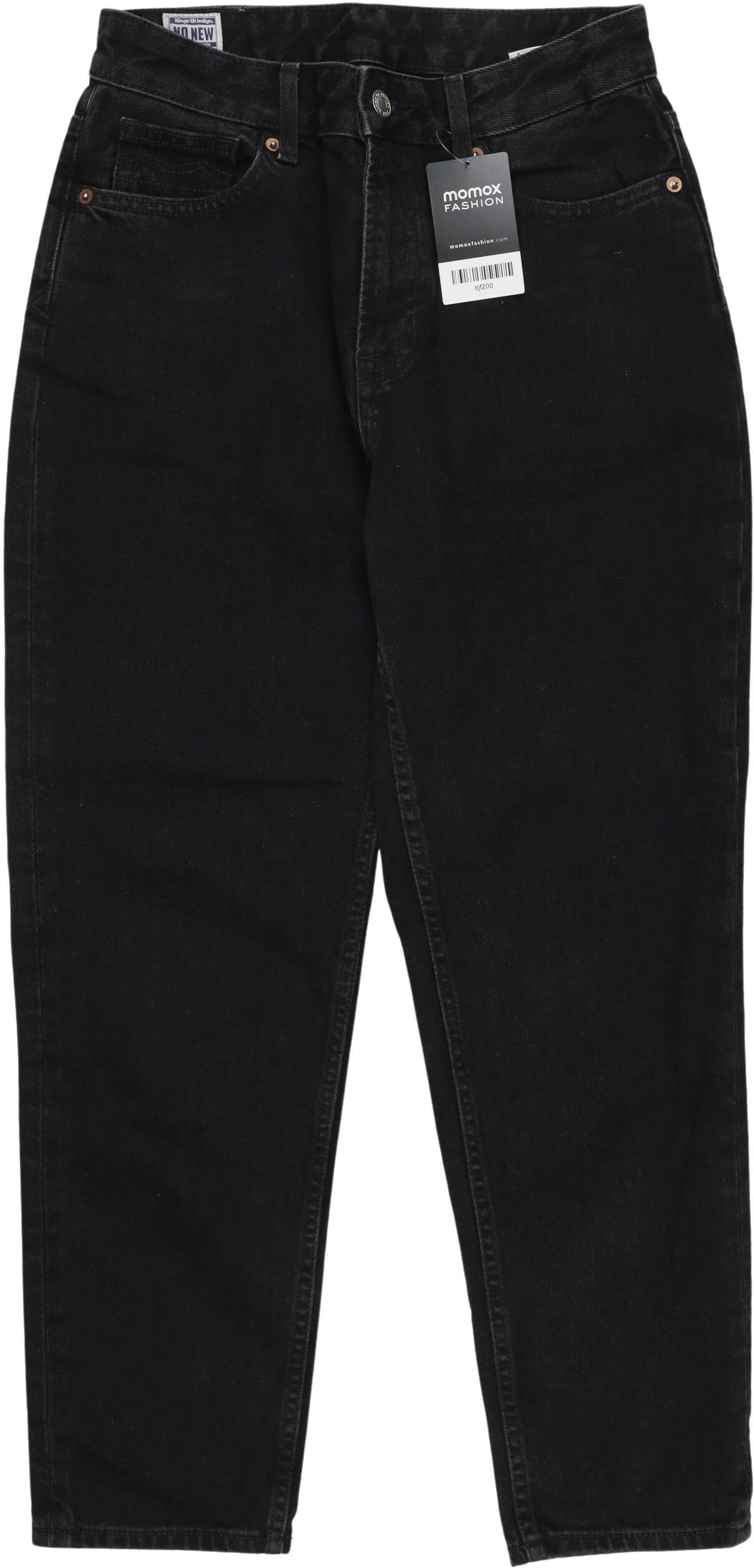 Kings of Indigo Damen Jeans, Schwarz, Gr. W27, Baumwolle - Second Hand