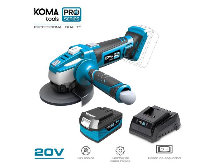 Kit Meuleuse 20v Koma Tools Sans Fil\, Puissante\, Polyvalente - Koma Tools