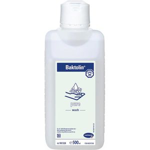Bode Seife Baktolin pure 9813282, Waschlotion, parfümfrei, Spenderflasche, 500ml