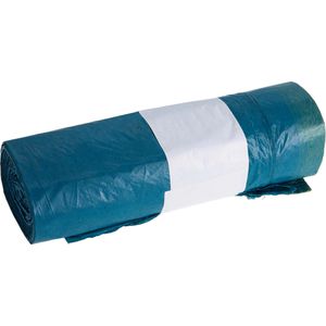 Hygoclean Müllbeutel 30 Liter, mit Zugband, blau, 15 Stück
