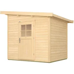 Weka 28 mm Gartenhaus 260 Anbauhaus 240 x 205 cm - 50 % Rabatt auf Dacheindeckung
