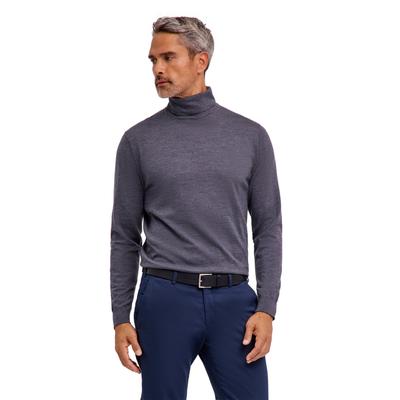 Strickpullover FALKE "Ultrafine Merino Wool", Herren, Gr. S, dunkelgrau (3970), Pullover Strickpullover