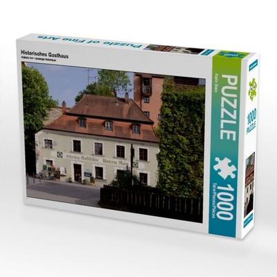 CALVENDO Puzzle Historisches Gasthaus 1000 Teile Puzzle quer | 1000 Teile Lege-Größe 64 × 48 cm Foto-Puzzle für glückliche Stunden