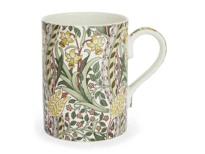 Spode Mug Daffodil 35 cl Feuille de laurier garance