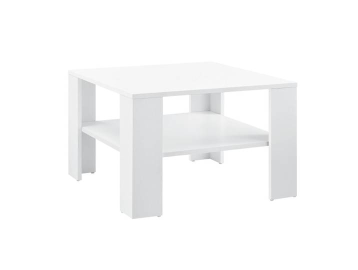 [en.casa] Couchtisch Aachen 60/60/40, Weiß, Holzwerkstoff, 60x40x60 cm, Wohnzimmer, Wohnzimmertische, Couchtische